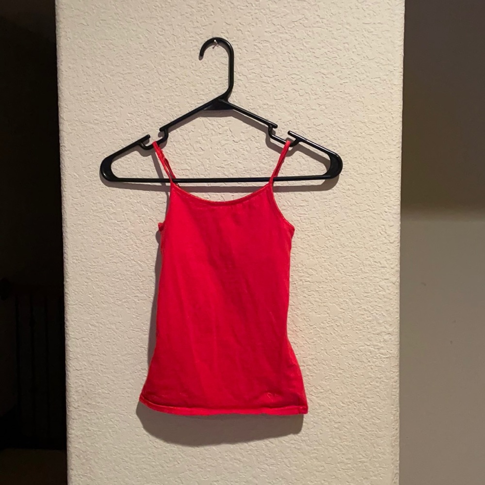 Red Justice Tank Top with built in bra